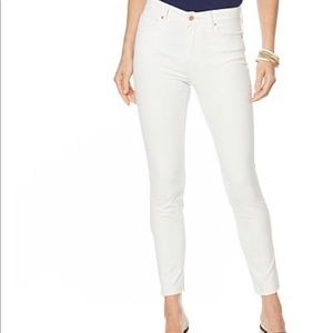 Jessica Simpson White Adored High Rise Ankle Jeans